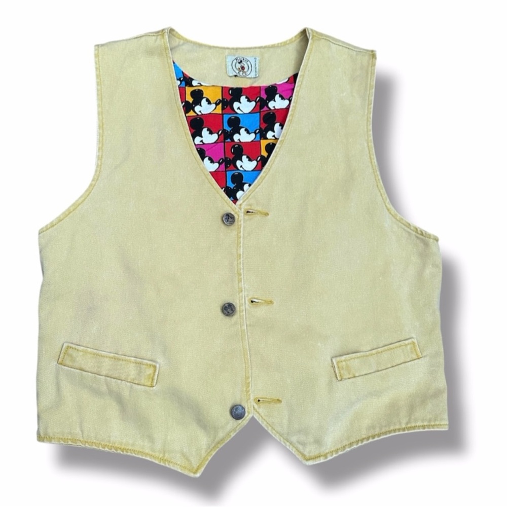 Vintage Mickey & Co Disney Mickey Mouse Producer Vest Unisex Size Measured